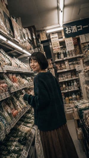 Rainy Japan Street Aesthetic - AI image template preview