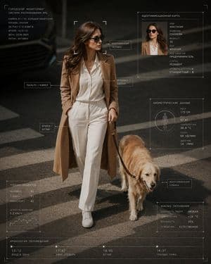 Cyber-Core HUD Surveillance Photography - AI image template preview
