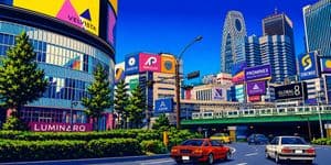1980s Shinjuku Retro Cityscape - AI image template preview