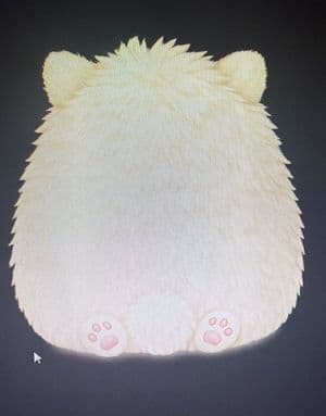 Fluffy Pet Back View Sprite - AI image template preview