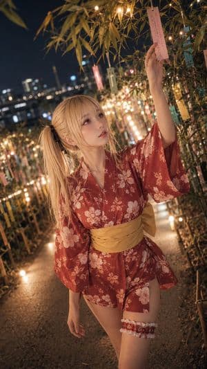 Tanabata Yukata Girl Portrait preview