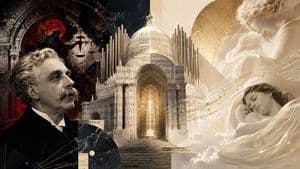 Fauré Requiem Sacred Collage - AI image template preview