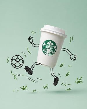 Commercial Product Advertising with Doodles - AI image template preview