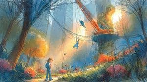 Full-Bleed Crane Park Key Art - AI image template preview