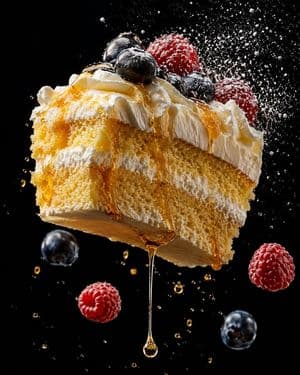 Levitating Food Layer Photography - AI image template preview
