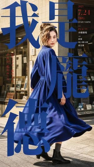 Japanese Drama Street Poster - AI image template preview
