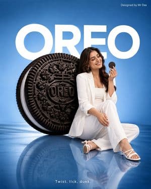 Minimalist Oreo Commercial Ad - AI image template preview