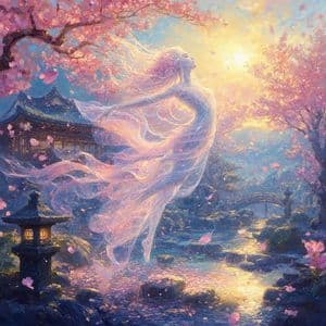 Ethereal Starlight Spirit Oil Painting - AI image template preview