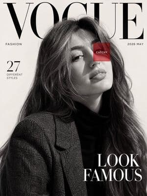 Vogue Magazine Cover Editorial - AI image template preview