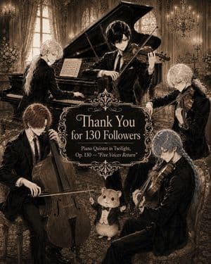 Sepia Gothic Quintet Thank You Poster preview