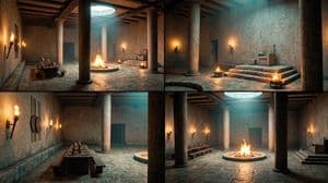 Ancient Temple Interior Contact Sheet preview