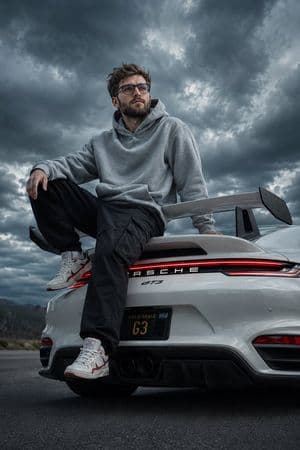 Cinematic Porsche GT3 Automotive Portrait preview