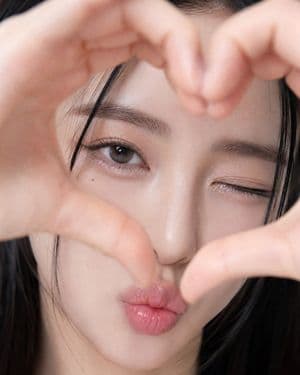 Photorealistic Heart-Hand Selfie Portrait - AI image template preview