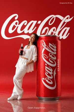 Minimalist Coca Cola Ad - AI image template preview