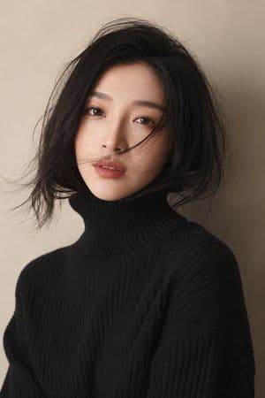 Soft Studio Portrait in Black Turtleneck - AI image template preview