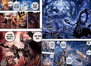 Colorized Shonen Manga Battle Spread - AI image template preview