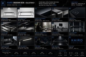 Premium Office Furniture Commercial Storyboard - AI image template preview