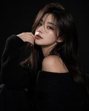 Editorial Fashion Portrait with Black Sweater preview