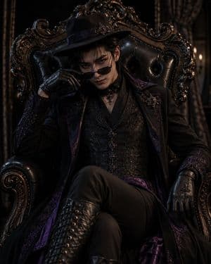Gothic Throne Outfit Transformation - AI image template preview