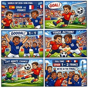 Spain vs France World Cup Comic preview