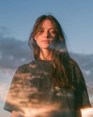 Double Exposure Blue Hour Portrait - AI image template preview