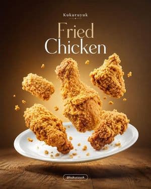 Levitating Food Commercial Campaign - AI image template preview