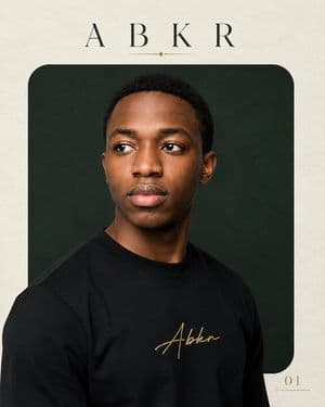 Luxury ABKR Portrait Poster - AI image template preview