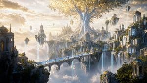 Breathtaking Fantasy Environment - AI image template preview