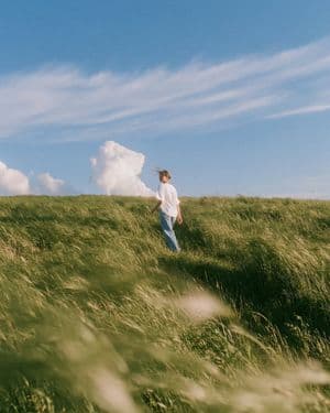 Airy Summer Wheat Field Portrait - AI image template preview