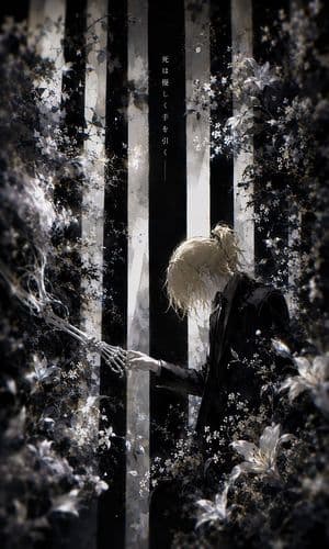 Gothic Anime Forest Farewell - AI image template preview