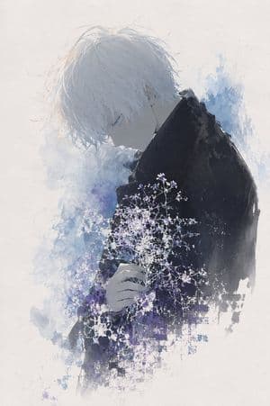 Watercolor Boy With Baby's Breath - AI image template preview
