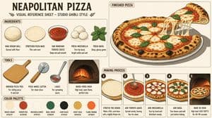 Studio Ghibli Food Reference Sheet - AI image template preview