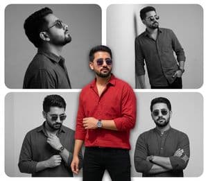 Modern Editorial Fashion Collage - AI image template preview