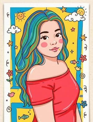 Flat Doodle Illustration Reconstruction - AI image template preview
