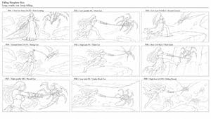 Monochrome Storyboard Sketch Prompt - AI image template preview