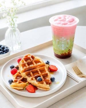 Modern Cafe Food Product Tray Photography - AI image template preview