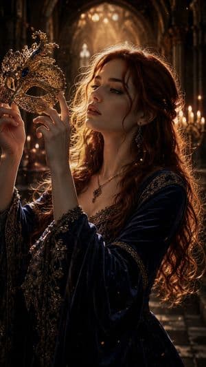 Gothic Cathedral Fantasy Portrait - AI image template preview