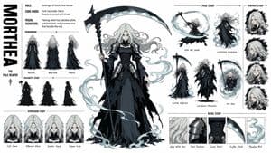 Fashion Anime Character Sheet - AI image template preview