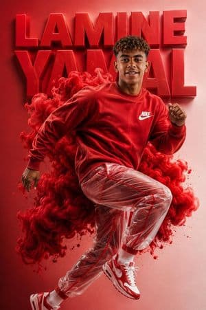 Premium Sports Campaign Poster - AI image template preview