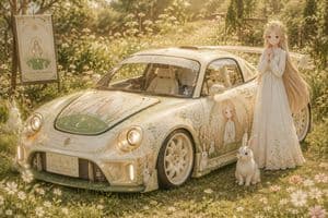 Fictional Japanese Itasha Vehicle Generator - AI image template preview