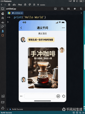 Nested Picture-in-Picture Software UI - AI image template preview