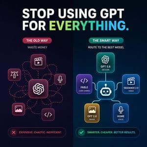 AI Model Routing Comparison Infographic preview
