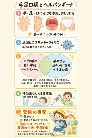 Japanese Pediatric Disease Infographic - AI image template preview