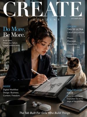 Samsung Galaxy Tab Creative Magazine Cover preview