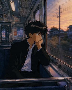 Retro 90s Japanese Anime Scenes - AI image template preview