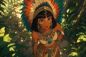 Classic Disney Style Tribal Portrait - AI image template preview