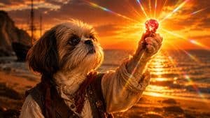 Shih Tzu Ruby Treasure Sunset preview