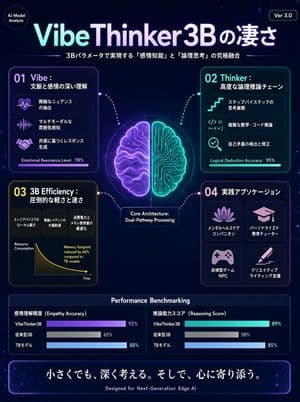 VibeThinker3B Japanese Infographic - AI image template preview