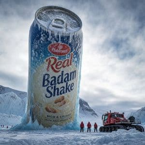 Arctic Frozen Product Monument - AI image template preview