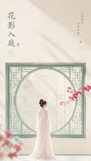 Oriental Zen Minimalist Wallpaper - AI image template preview
